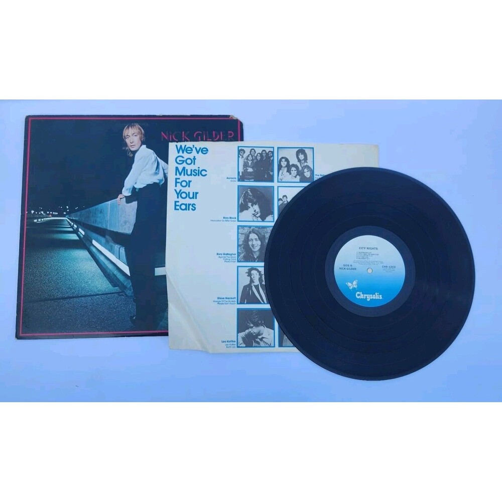 NICK GILDER "City Nights" LP Vinyl Record Chrysalis 1978 G+ CHR 1202